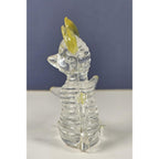 Vintage Lucite Mouse Figurines Clear Yellow Hong Kong