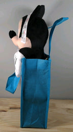Disney Mickey Mouse Plush in Blue Tote Bag 12" Disney Collectible