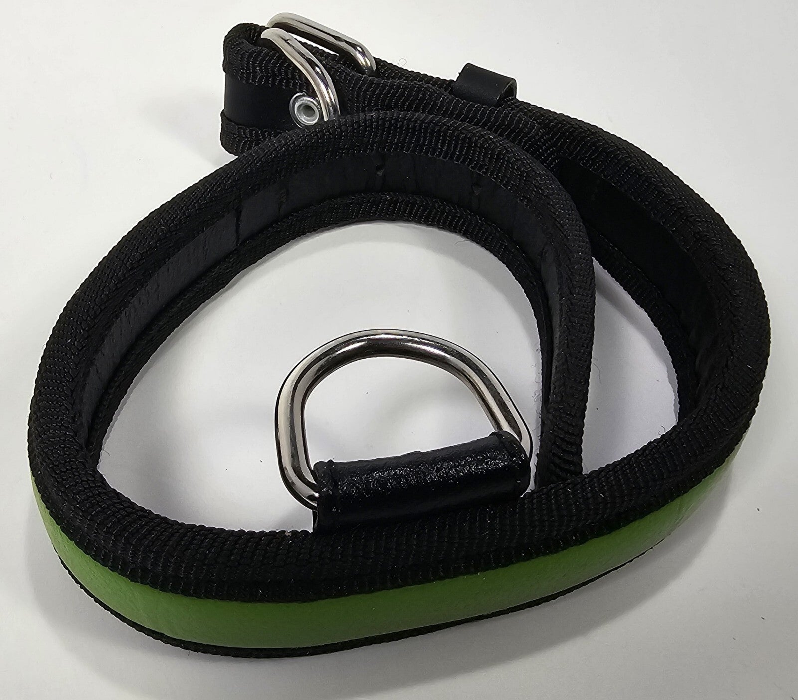 Logical Leather  Dog Collar Size Medium Green
