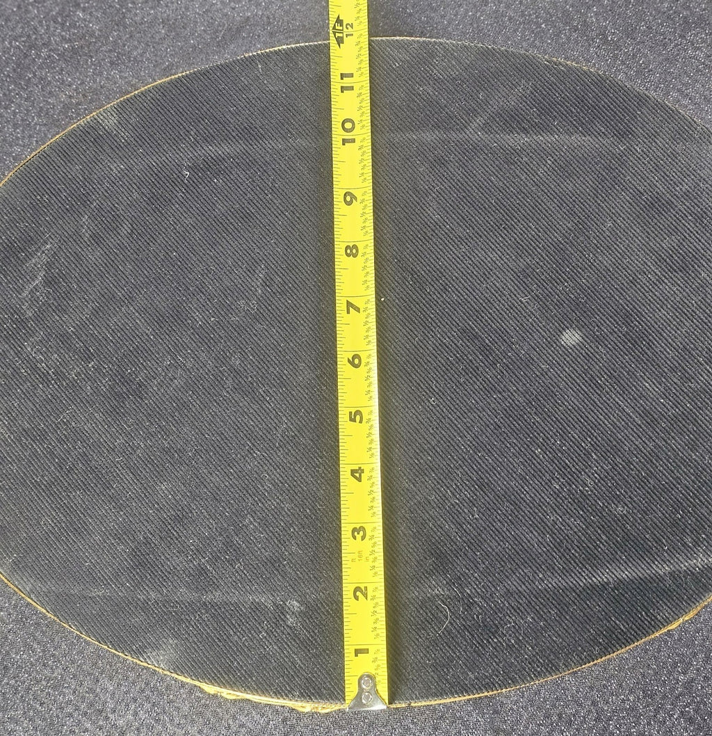 Vintage Oval Glass Mirror Vanity Tray 16 X 12 Ornate Gold-Tone Frame