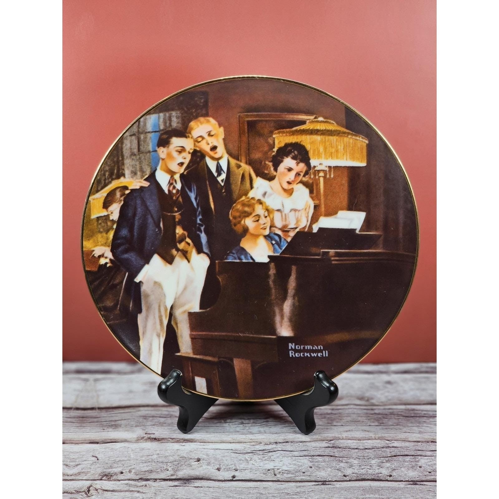 Vintage Norman Rockwell Choir Plate 8.5" Americana Collector Plate