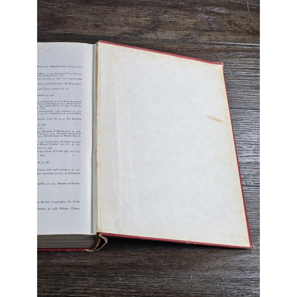 The Record of Mankind 1954 Hardcover D.C. Heath History Book Red