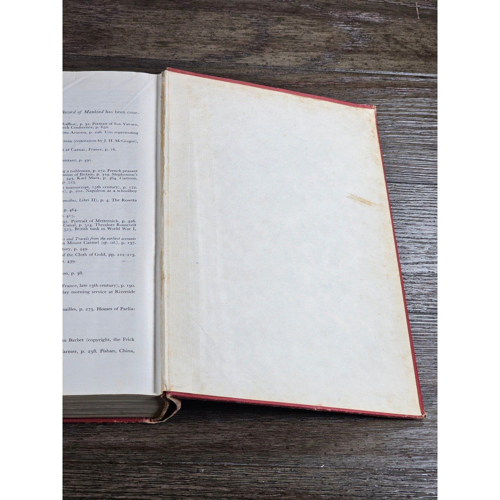 The Record of Mankind 1954 Hardcover D.C. Heath History Book Red