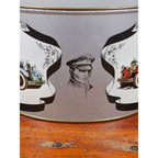 Vintage Classic Car Cookie Tin Empty Round Metal Motorcars from the Classic Era