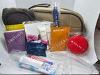 Tan Delta Airlines Amenity Bag w/ detachable handle - Toiletry bag