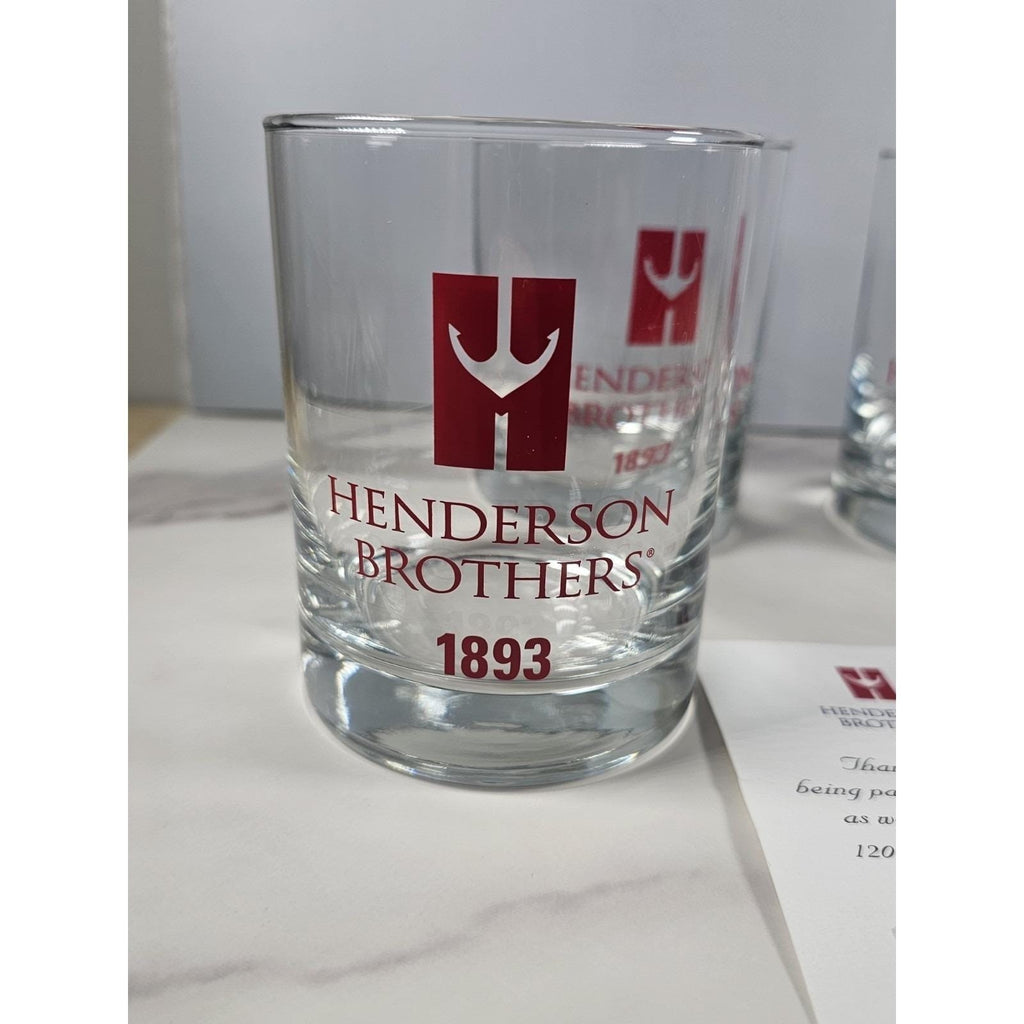 Set of 4 Henderson Brothers 1893 Whiskey Glasses