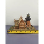 Danbury Mint Block Island Lighthouse Figurine COA 7 Inch Base