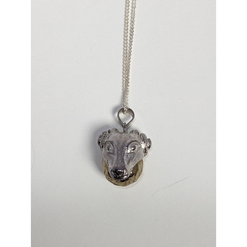 Sterling Silver Aries Zodiac Harmony Ball Pendant Necklace 18 Inch