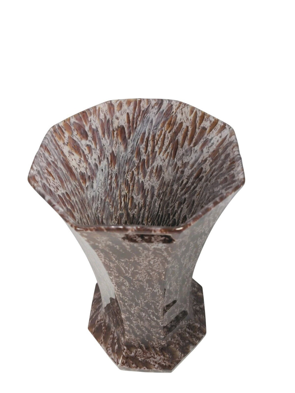 Vintage Red Speckled Glass Vase