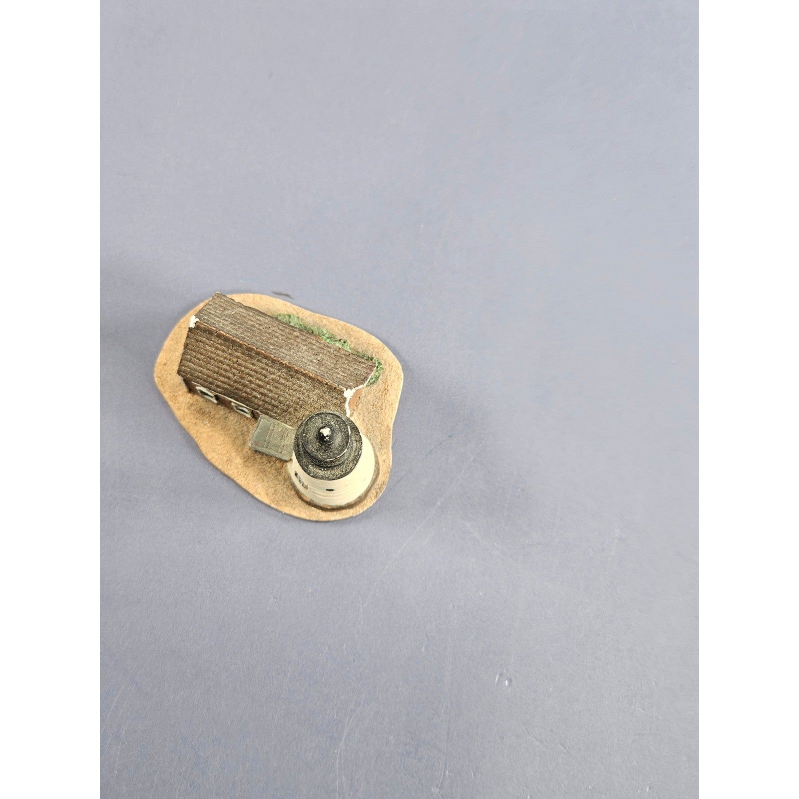 Vintage Lighthouse Thimble Miniature Coastal Souvenir – Chipped Roof