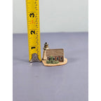 Vintage Lighthouse Thimble Miniature Coastal Souvenir – Chipped Roof