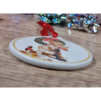Vintage 2001 J.C. Leyendecker Porcelain Christmas Ornament