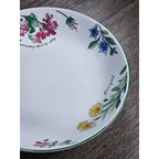 Vintage Majesticware Geranium Floral Bowls Set of 2 Sue Zipkin 8 Inch