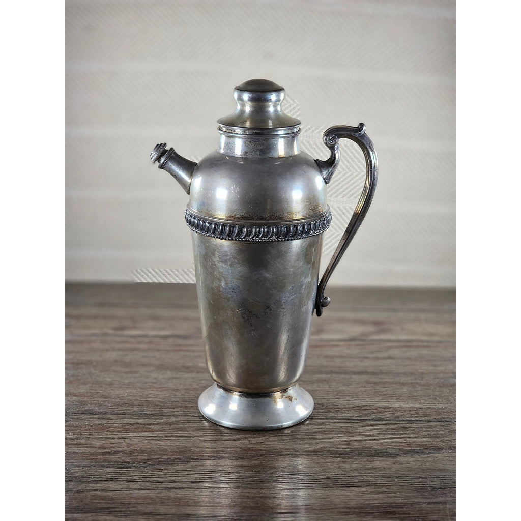 Vintage Silverplate Coffee Pot 12" Tall Ornate Handle Spout