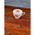Royal Victoria Fine Bone China Floral Tea Cup Gold Rim England Vintage