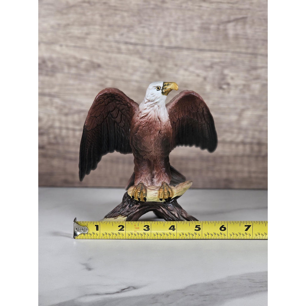 Vintage Bald Eagle Figurine Resin American Eagle Statue