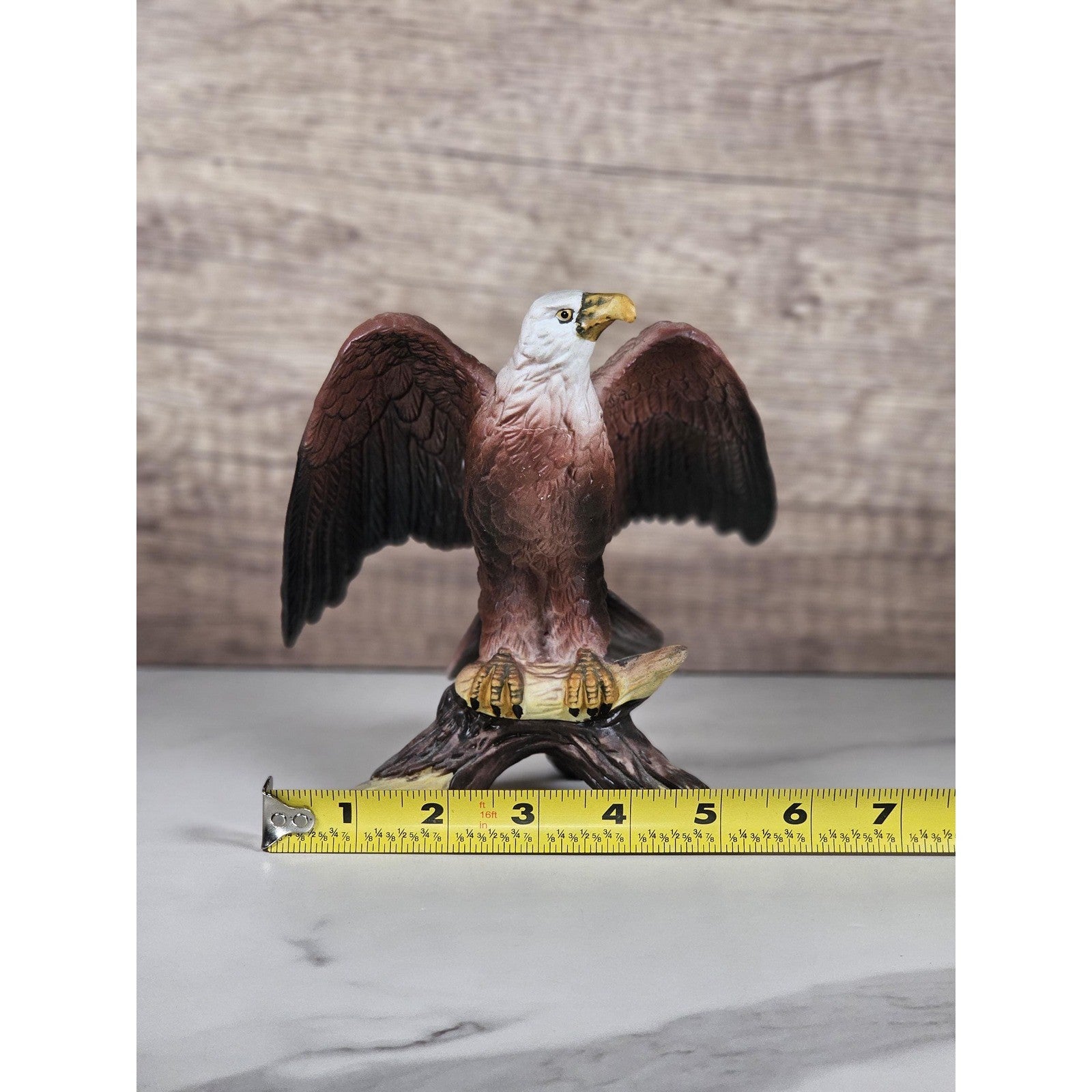Vintage Bald Eagle Figurine Resin American Eagle Statue