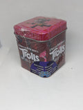 Lot of 2 Trolls World Tour Tins Includes: Charm, Wristlet, Cards, and Stickers