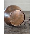 Vintage Hammered Copper Table Lamp 25" Rustic Mid Century Base