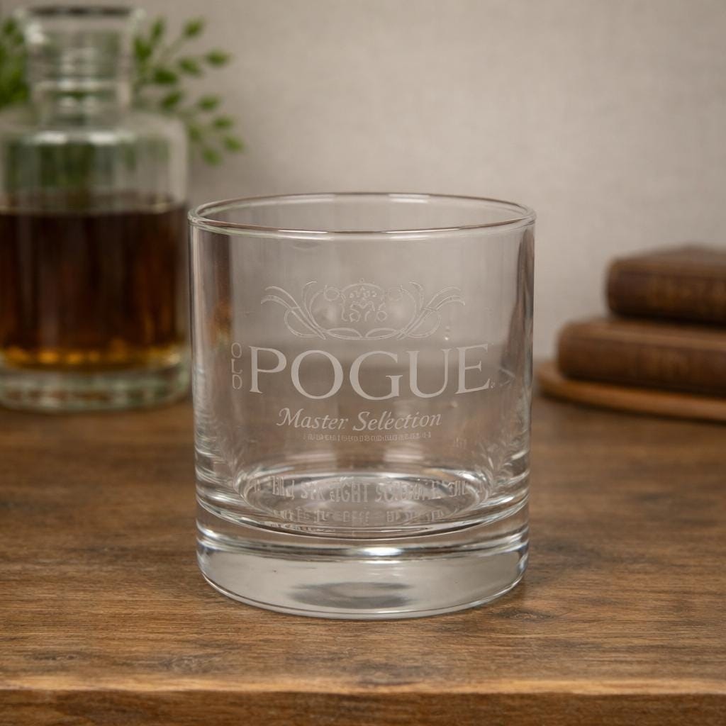 Old Pogue Masters Select Etched Bourbon Whisky Glass