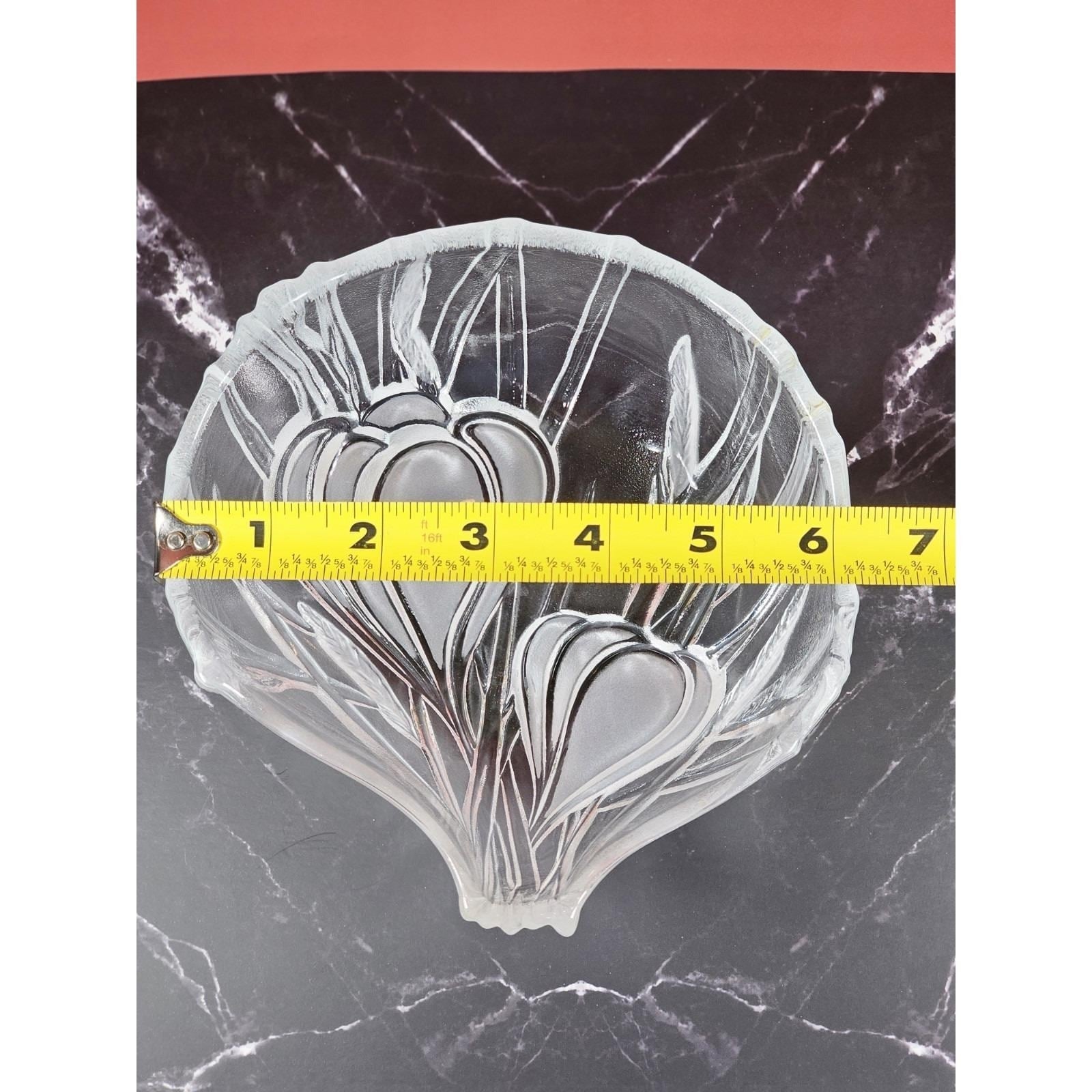 Vintage Mikasa Frosted Glass Garlic Bowl Elegant Kitchen Serving Dish