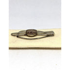 Fox Hunt Tie Clasp Equestrian Horse Jump Silver Tone Bar