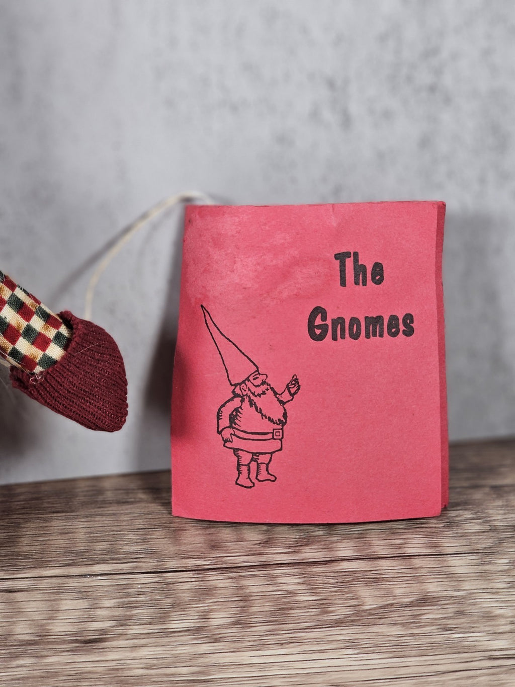 8 " Winter Gnome Shelf Sitter | Farmhouse Christmas Decor | Bendable Stocking