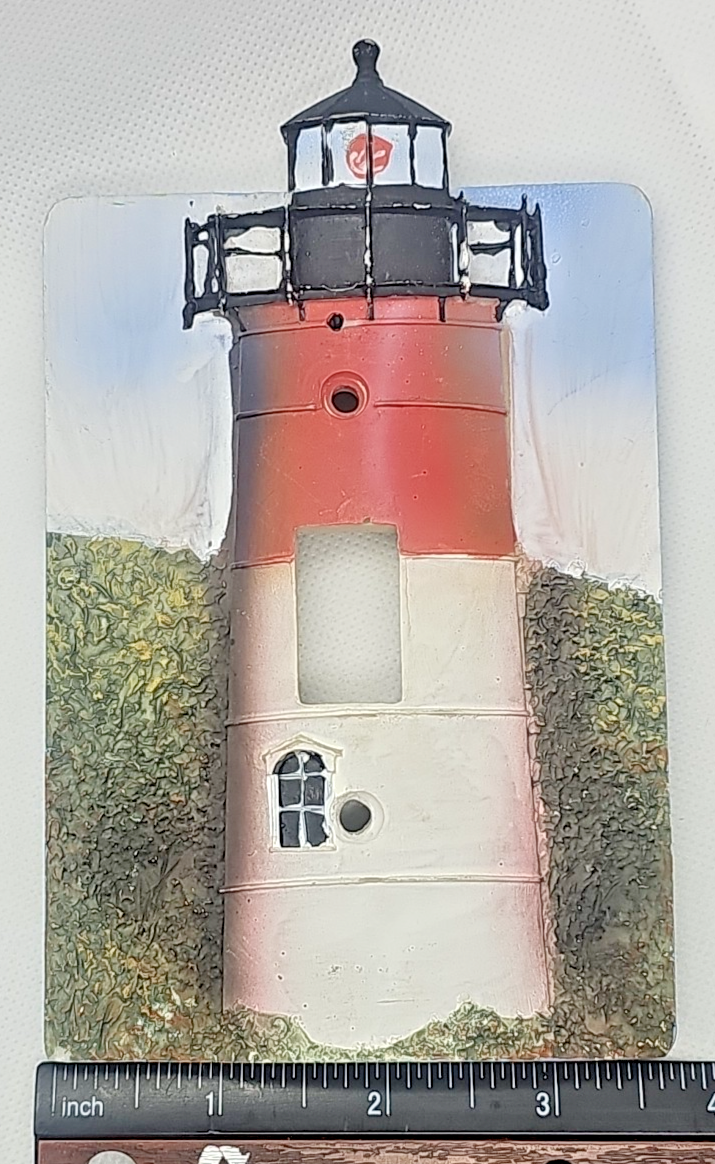 Nauset Lighthouse Light Switch Cover Coastal Nautical Resin Wall Plate
