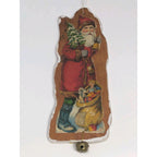 Vintage Kurt Adler Santa Wood Ornament 1982 Christmas