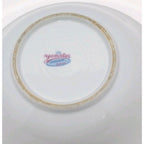 Vintage Yamatsu Japan Floral Porcelain Bowl Scalloped