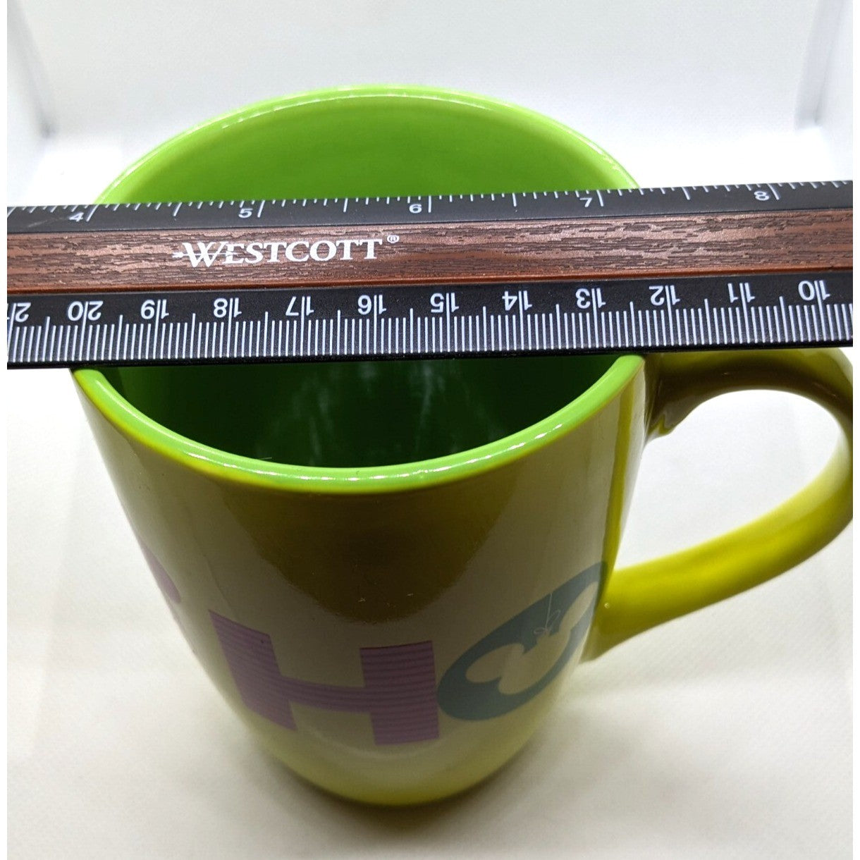 Disney Mickey Mouse Christmas Holiday Coffee Mug HO HO HO 12 oz Festive Cup