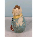 Antique Figural Salt Pepper Shakers Men Holding Hat Vintage Set