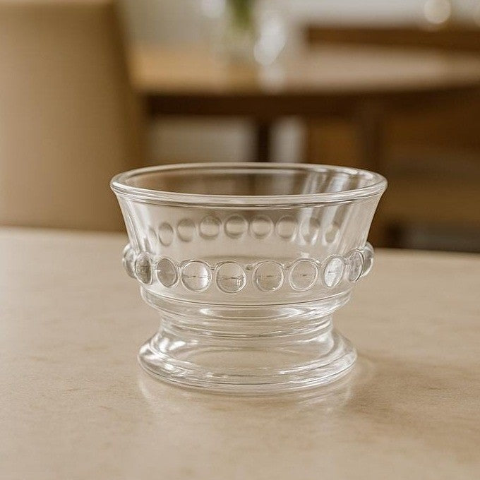 Vintage Clear Glass Sundae Dish Footed Ice Cream Dessert Cup