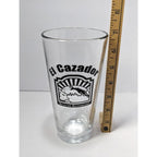 El Cazador Pint Glass Mexican Restaurant Logo 16oz Barware