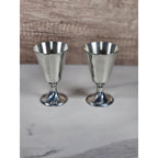 Kirk Stieff Pewter P105 Goblets Set of 2 Vintage Pewter Cups
