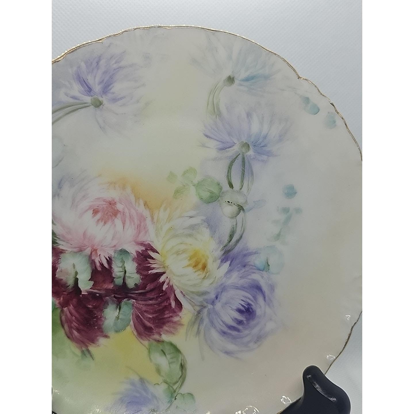 Vintage RC Versailles Bavaria Floral Plate 6" Hand Painted Porcelain