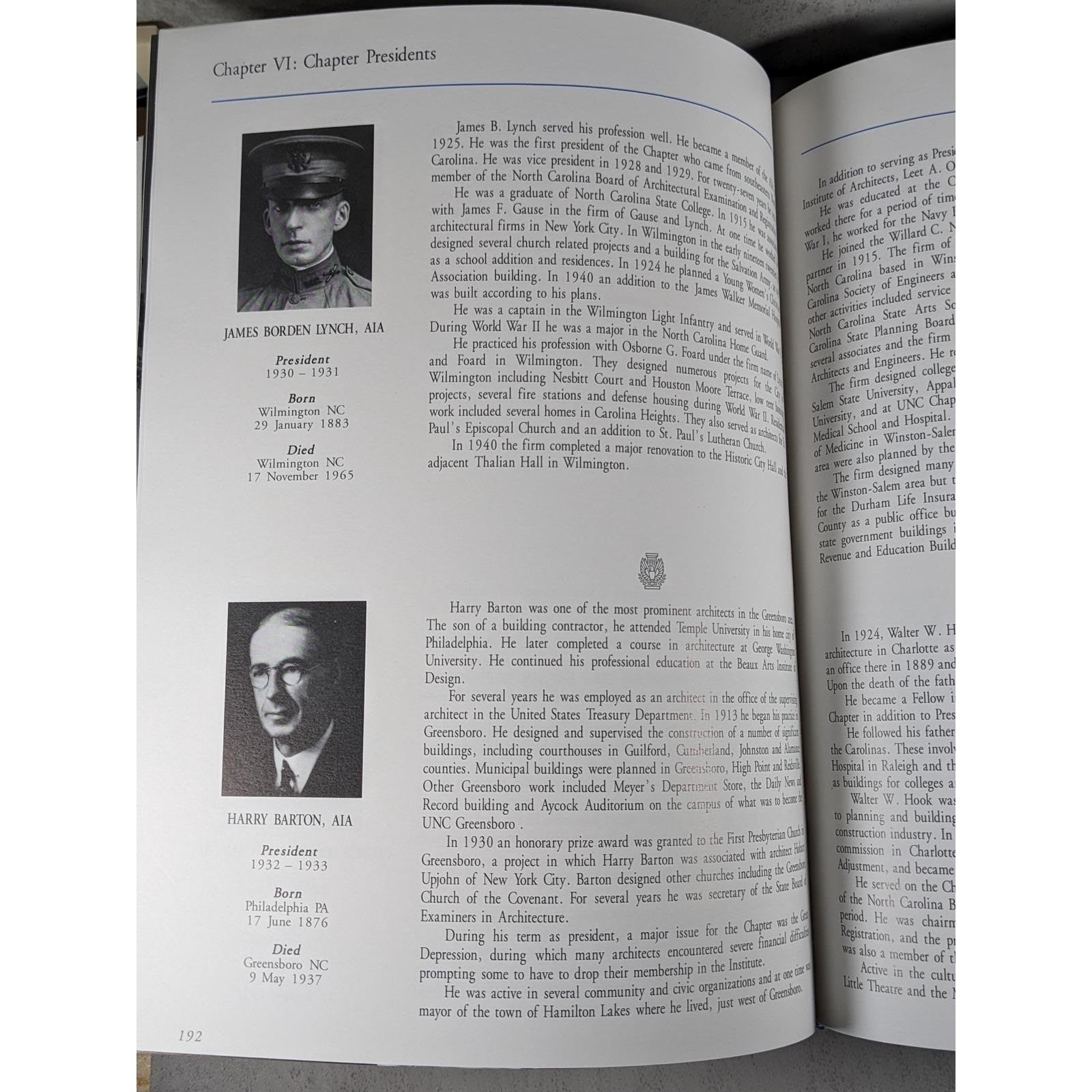 NC AIA Architectural History Book Signed Leslie Boney 1999