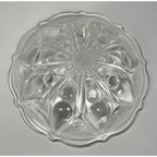 Anchor Hocking Footed Bowl Set Teardrop Dot 1960s Glass