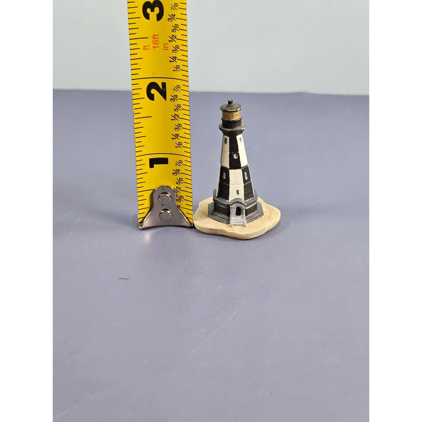 Vintage Cape Henry Lighthouse Thimble Miniature Souvenir 1.5 Inch