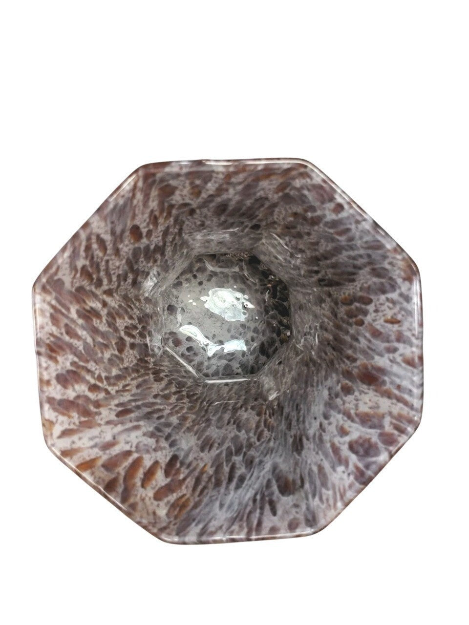 Vintage Red Speckled Glass Vase