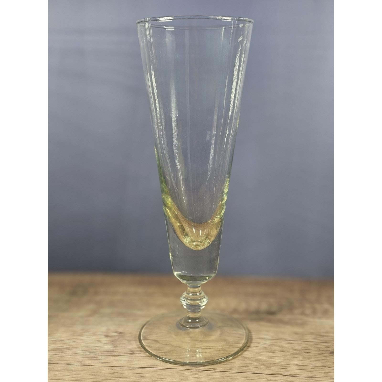 Vintage Pilsner Glasses Set of 3 Pedestal Beer Glass 9 Inch