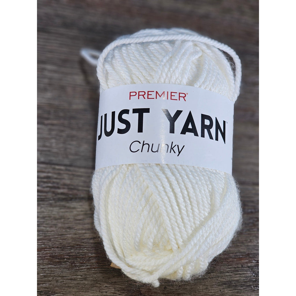 Premier Just Yarn Chunky Cream Acrylic Yarn Bulky 5 Skein 82 Yards
