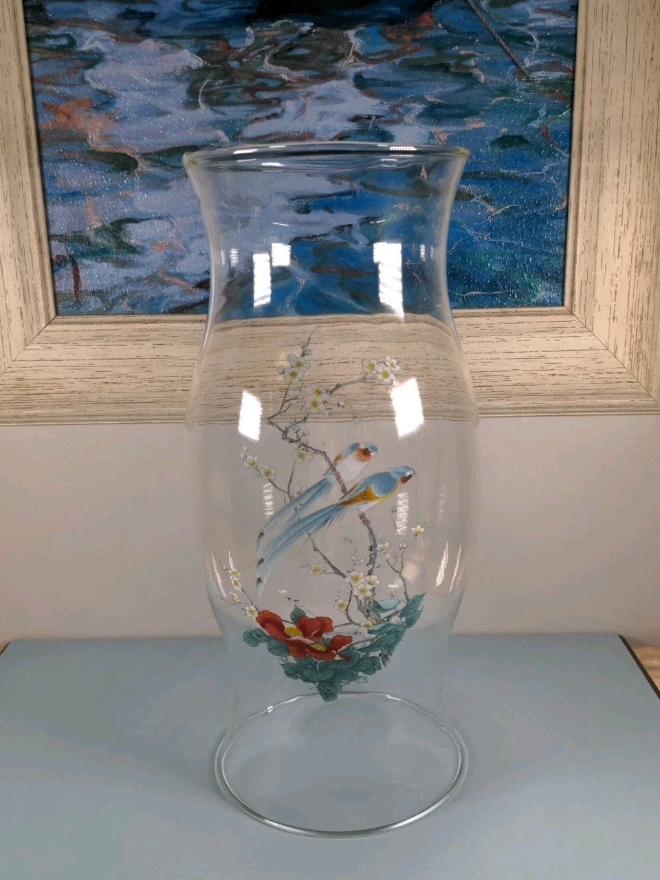 Vintage Williamsburg Hurricane Globe Hand Blown 11.5”