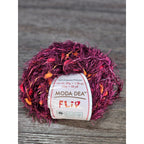 Vintage Moda Fil Claret Eyelash Yarn Textured Novelty Skein 50g