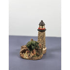 Ks Collection Lighthouse Figurine Palm Tree Cottage 1990s