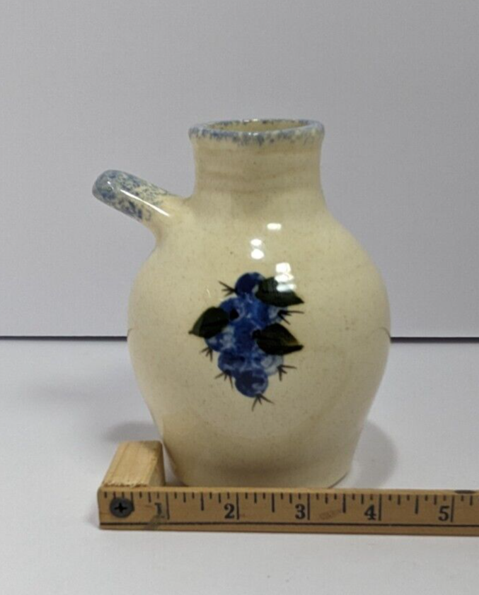 Stoneware Vase With Blueberries