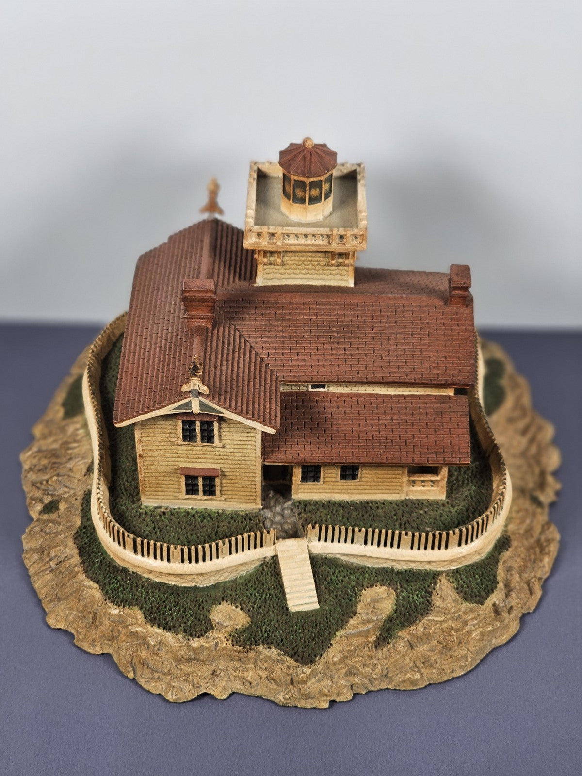 Danbury Mint East Brother Light Station Replica From Historic American Lighthous