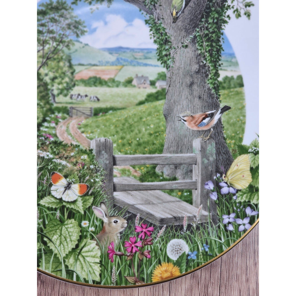 Vintage Franklin Porcelain Plate A Country Path in May Peter Barrett 9 Inch