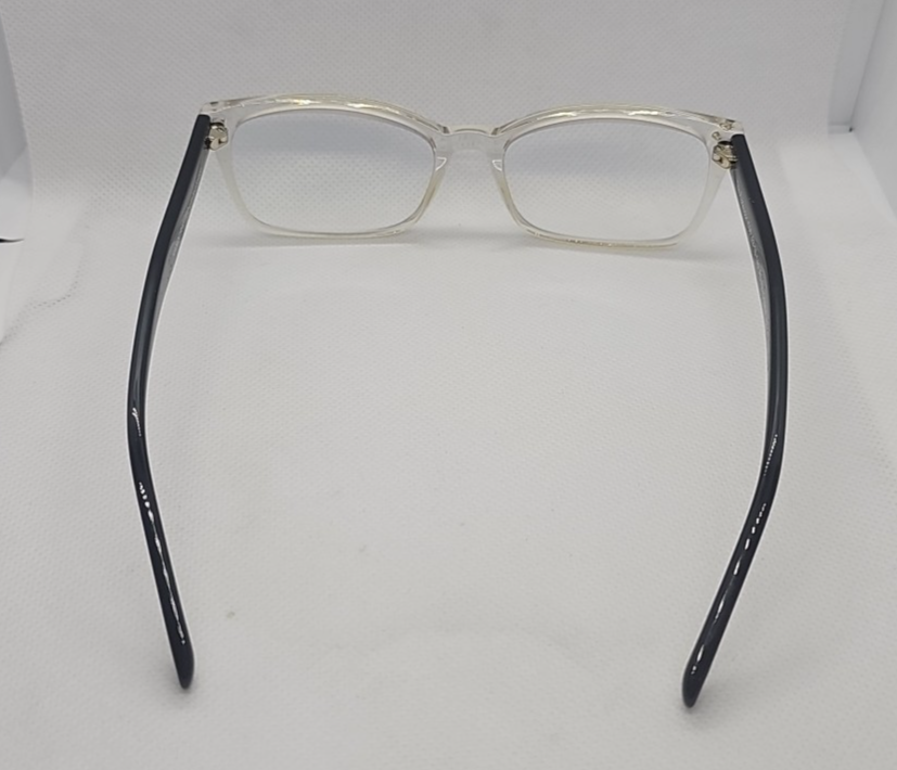 Prive Revaux The Professor Blue Light Reading Glasses Clear/Black With Case