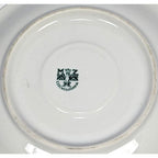 Moritz Zdekauer Saucer Floral Butterfly Gold Rim Czech Porcelain